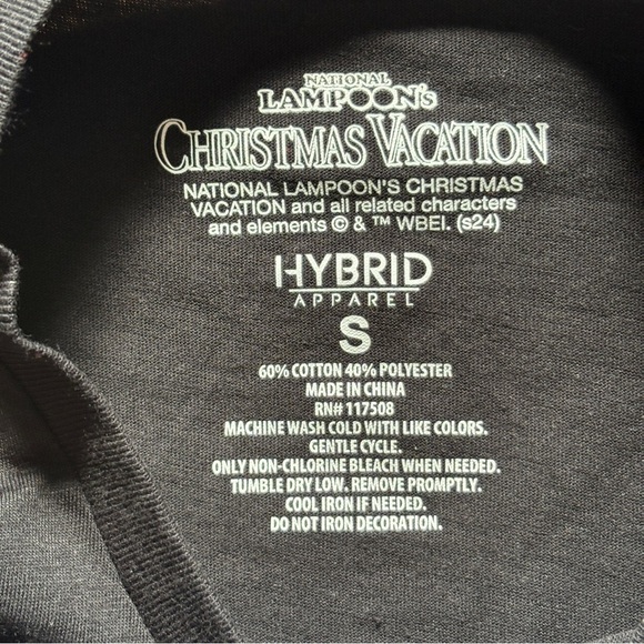 Men’s Christmas Vacation Graphic T-Shirt Movie Holiday Tee Small Black - Picture 2 of 5